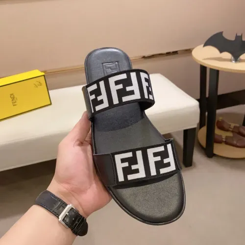 Replica Fendi Slippers For Men #1433320 $45.00 USD for Wholesale