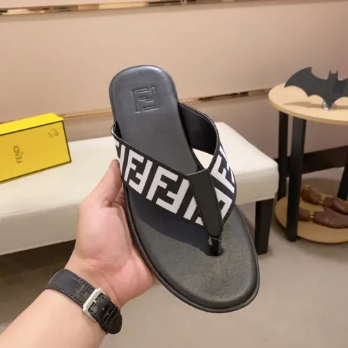 Replica Fendi Slippers For Men #1433323 $45.00 USD for Wholesale