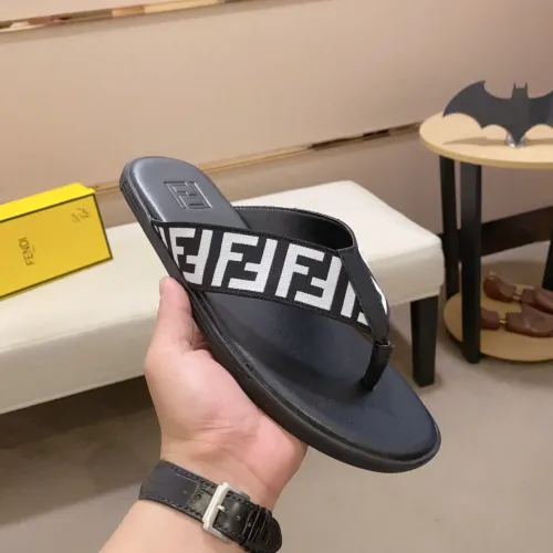 Replica Fendi Slippers For Men #1433323 $45.00 USD for Wholesale