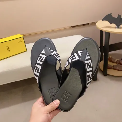 Replica Fendi Slippers For Men #1433323 $45.00 USD for Wholesale