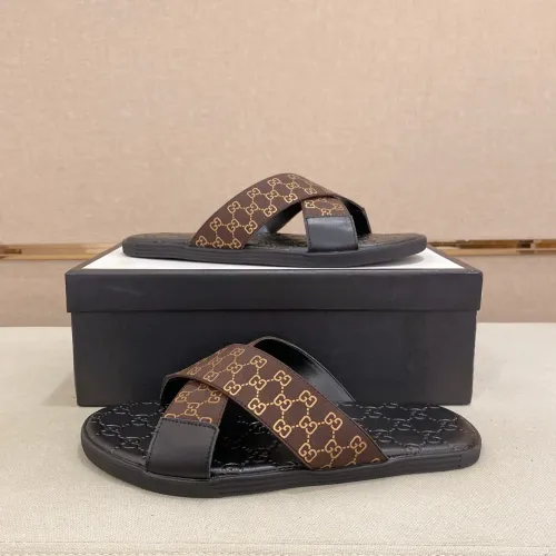 Replica Gucci Slippers For Men #1433336 $48.00 USD for Wholesale
