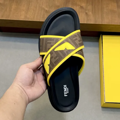 Replica Fendi Slippers For Men #1433356 $60.00 USD for Wholesale