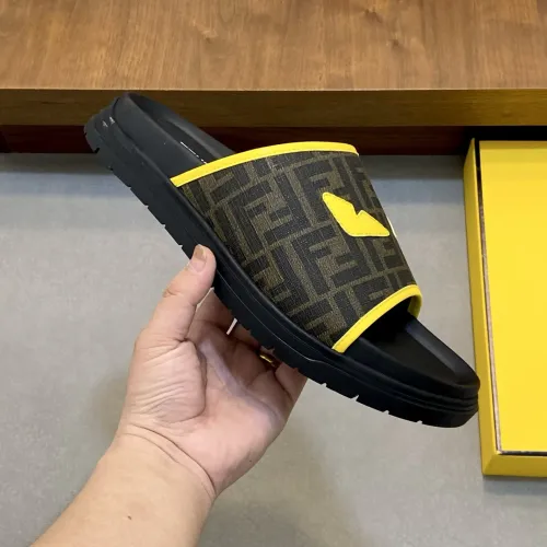 Replica Fendi Slippers For Men #1433357 $60.00 USD for Wholesale
