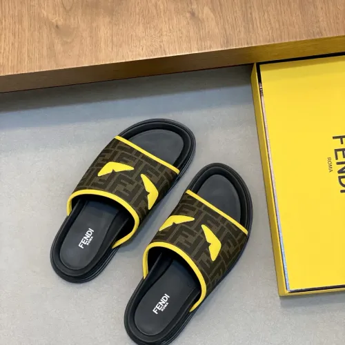 Replica Fendi Slippers For Men #1433357 $60.00 USD for Wholesale