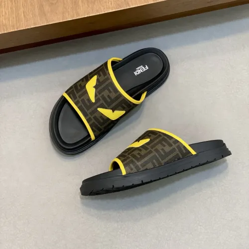 Replica Fendi Slippers For Men #1433357 $60.00 USD for Wholesale