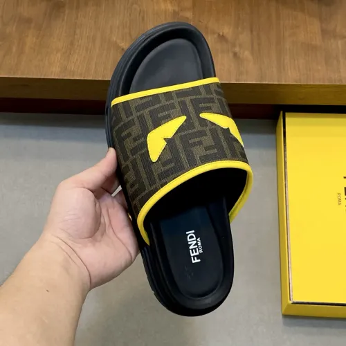 Replica Fendi Slippers For Men #1433357 $60.00 USD for Wholesale