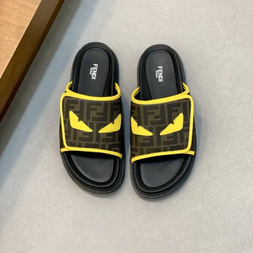 Replica Fendi Slippers For Men #1433358 $60.00 USD for Wholesale