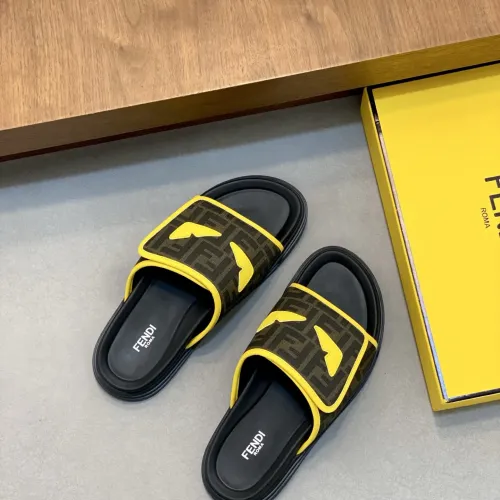 Replica Fendi Slippers For Men #1433358 $60.00 USD for Wholesale