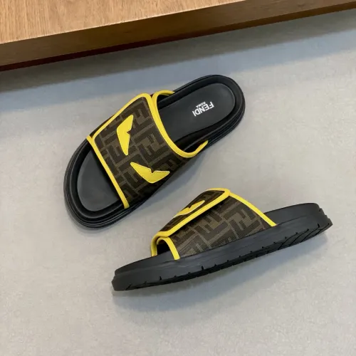 Replica Fendi Slippers For Men #1433358 $60.00 USD for Wholesale