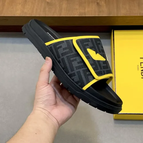 Replica Fendi Slippers For Men #1433361 $60.00 USD for Wholesale