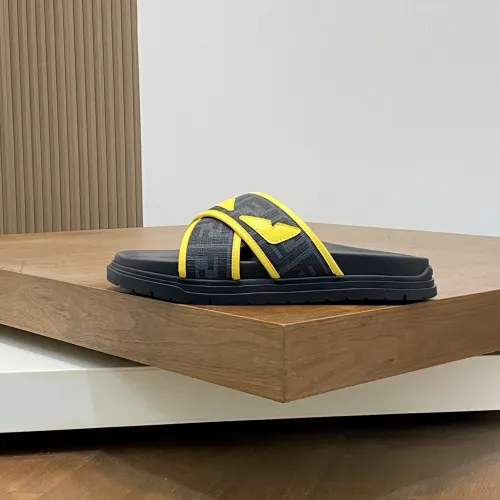 Replica Fendi Slippers For Men #1433362 $60.00 USD for Wholesale