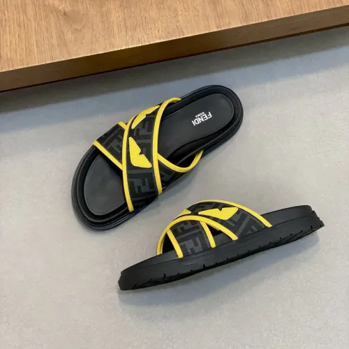 Replica Fendi Slippers For Men #1433362 $60.00 USD for Wholesale