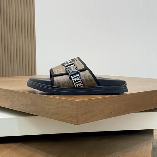 Replica Fendi Slippers For Men #1433363 $60.00 USD for Wholesale