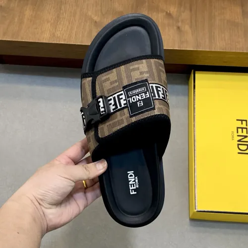 Replica Fendi Slippers For Men #1433363 $60.00 USD for Wholesale