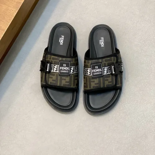 Replica Fendi Slippers For Men #1433364 $60.00 USD for Wholesale