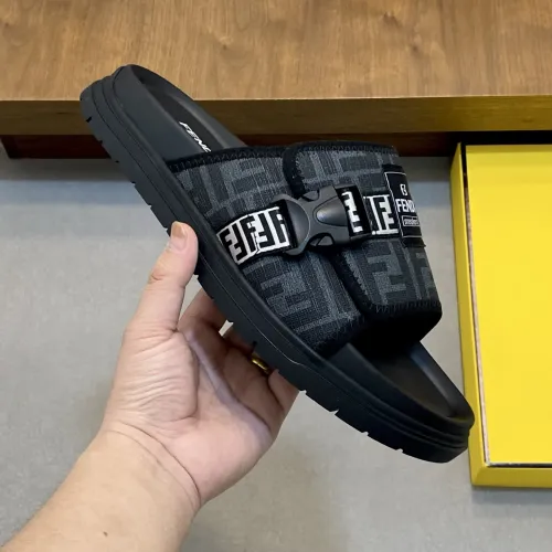 Replica Fendi Slippers For Men #1433365 $60.00 USD for Wholesale