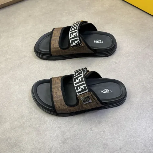 Replica Fendi Slippers For Men #1433366 $60.00 USD for Wholesale