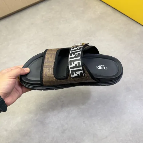 Replica Fendi Slippers For Men #1433366 $60.00 USD for Wholesale