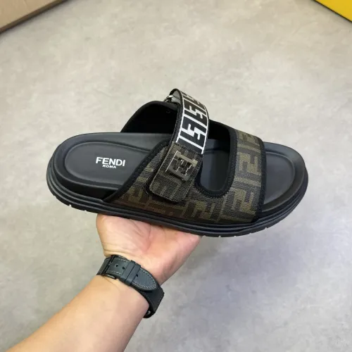 Replica Fendi Slippers For Men #1433367 $60.00 USD for Wholesale