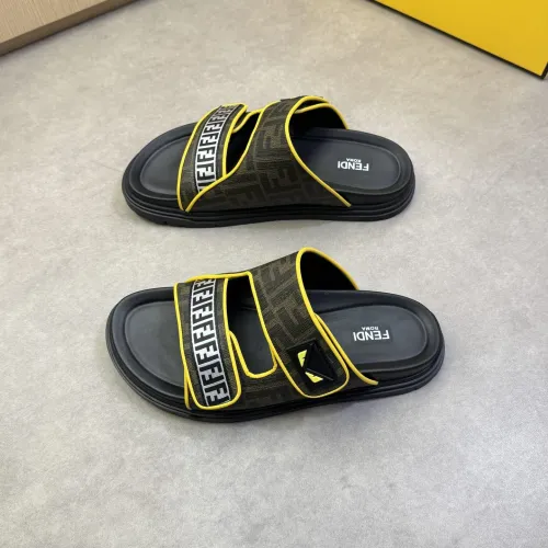 Replica Fendi Slippers For Men #1433370 $60.00 USD for Wholesale