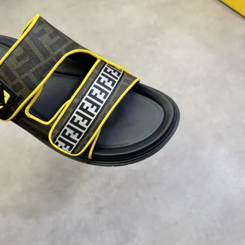Replica Fendi Slippers For Men #1433370 $60.00 USD for Wholesale