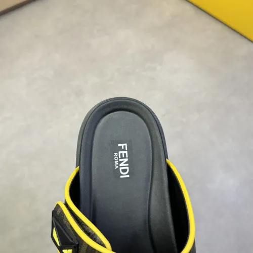 Replica Fendi Slippers For Men #1433370 $60.00 USD for Wholesale
