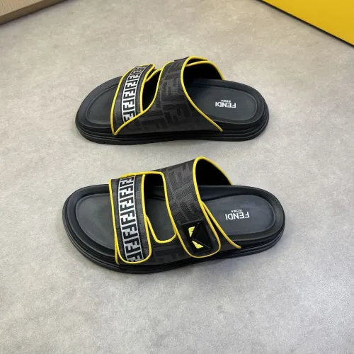 Replica Fendi Slippers For Men #1433371 $60.00 USD for Wholesale