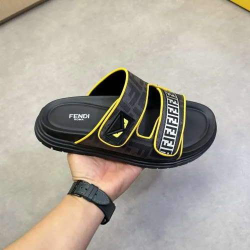 Replica Fendi Slippers For Men #1433371 $60.00 USD for Wholesale