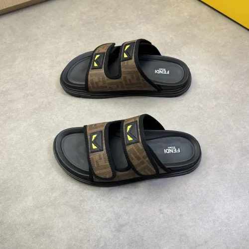 Replica Fendi Slippers For Men #1433372 $60.00 USD for Wholesale