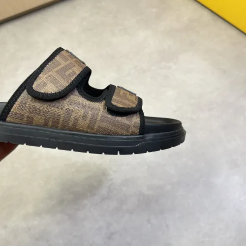 Replica Fendi Slippers For Men #1433372 $60.00 USD for Wholesale