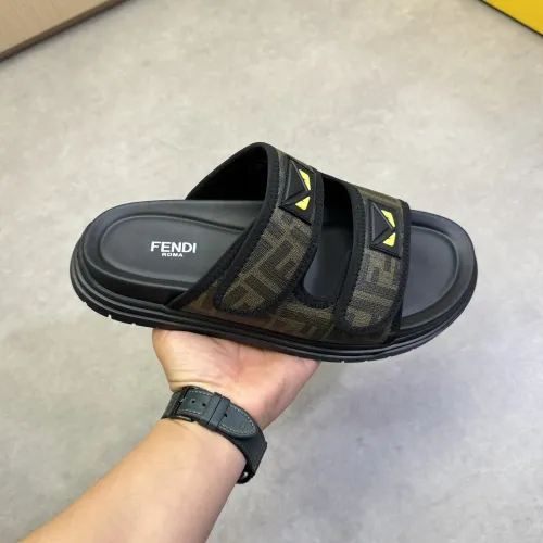 Replica Fendi Slippers For Men #1433373 $60.00 USD for Wholesale