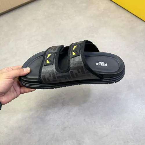 Replica Fendi Slippers For Men #1433374 $60.00 USD for Wholesale
