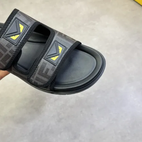 Replica Fendi Slippers For Men #1433374 $60.00 USD for Wholesale