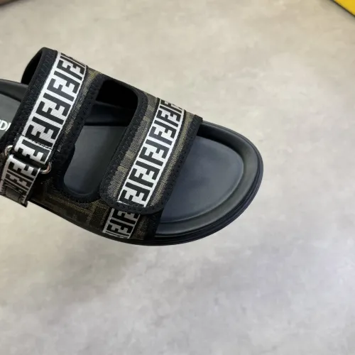 Replica Fendi Slippers For Men #1433376 $60.00 USD for Wholesale