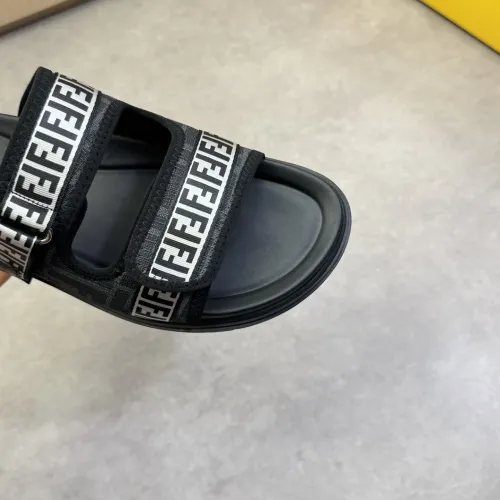 Replica Fendi Slippers For Men #1433377 $60.00 USD for Wholesale
