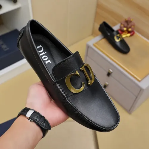 Replica Christian Dior Leather Shoes For Men #1433468 $76.00 USD for Wholesale