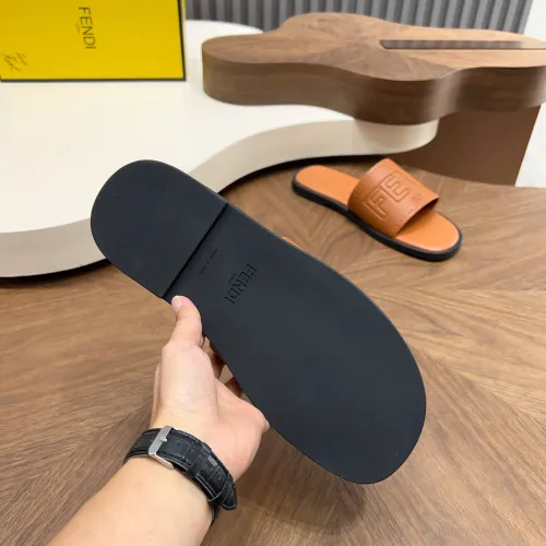 Replica Fendi Slippers For Men #1433501 $85.00 USD for Wholesale