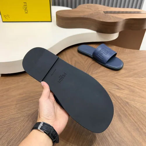 Replica Fendi Slippers For Men #1433502 $85.00 USD for Wholesale
