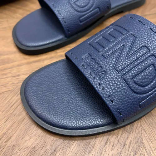 Replica Fendi Slippers For Men #1433502 $85.00 USD for Wholesale