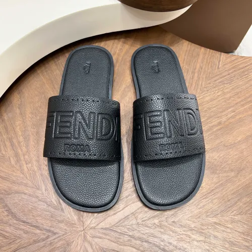 Replica Fendi Slippers For Men #1433504 $85.00 USD for Wholesale