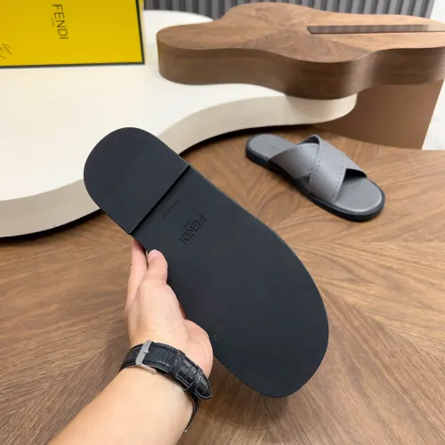 Replica Fendi Slippers For Men #1433506 $85.00 USD for Wholesale