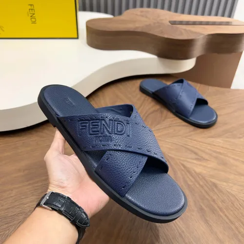 Replica Fendi Slippers For Men #1433507 $85.00 USD for Wholesale