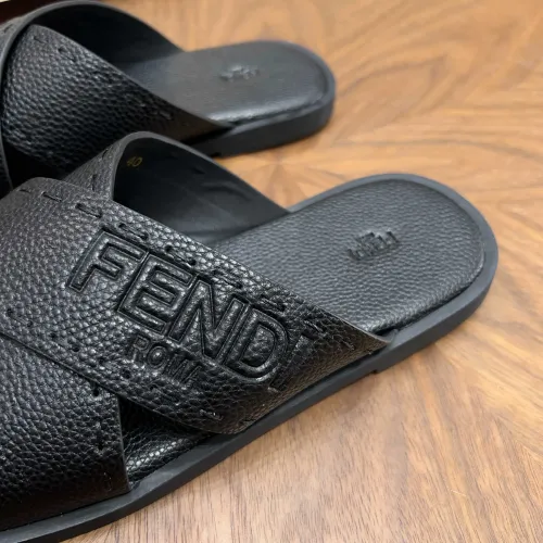 Replica Fendi Slippers For Men #1433508 $85.00 USD for Wholesale