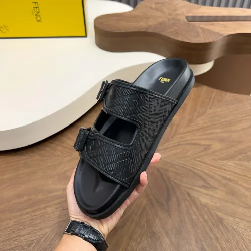 Replica Fendi Slippers For Men #1433512 $85.00 USD for Wholesale