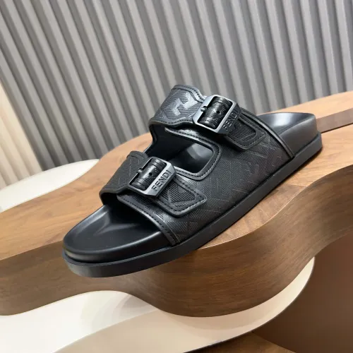 Replica Fendi Slippers For Men #1433512 $85.00 USD for Wholesale