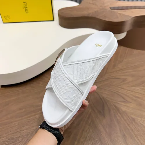 Replica Fendi Slippers For Men #1433513 $85.00 USD for Wholesale