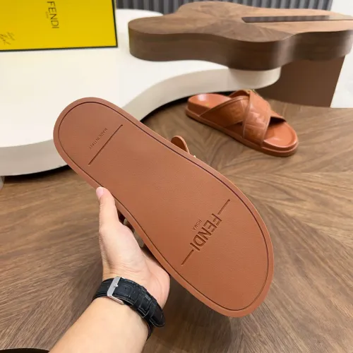 Replica Fendi Slippers For Men #1433514 $85.00 USD for Wholesale