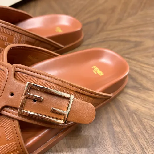 Replica Fendi Slippers For Men #1433514 $85.00 USD for Wholesale
