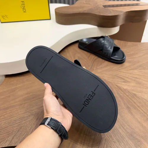 Replica Fendi Slippers For Men #1433516 $85.00 USD for Wholesale