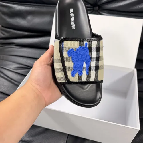 Replica Burberry Slippers For Men #1433530 $56.00 USD for Wholesale